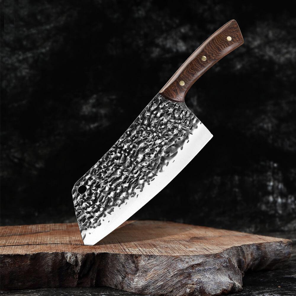 Handmade Meat Cleaver Knife — 16-Step, 168-Hour Crafting