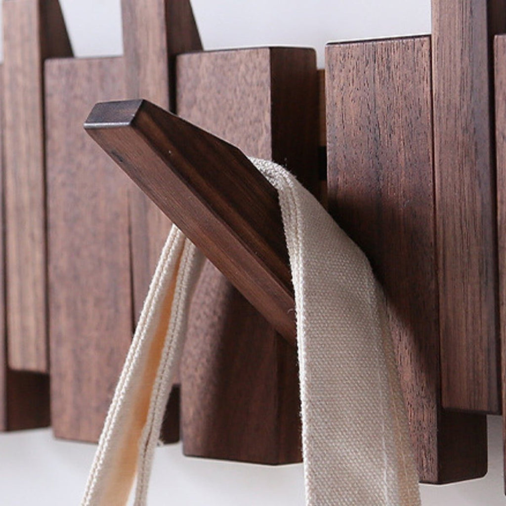 Verdehaven Woodcraft HarmoniWood Handcrafted Coat Rack — Piano-Inspired Silhouette