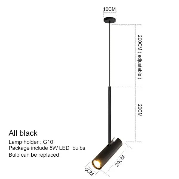 AuroraGlow LED Minimalist Pendant Light For Restful Bedroom Atmosphere