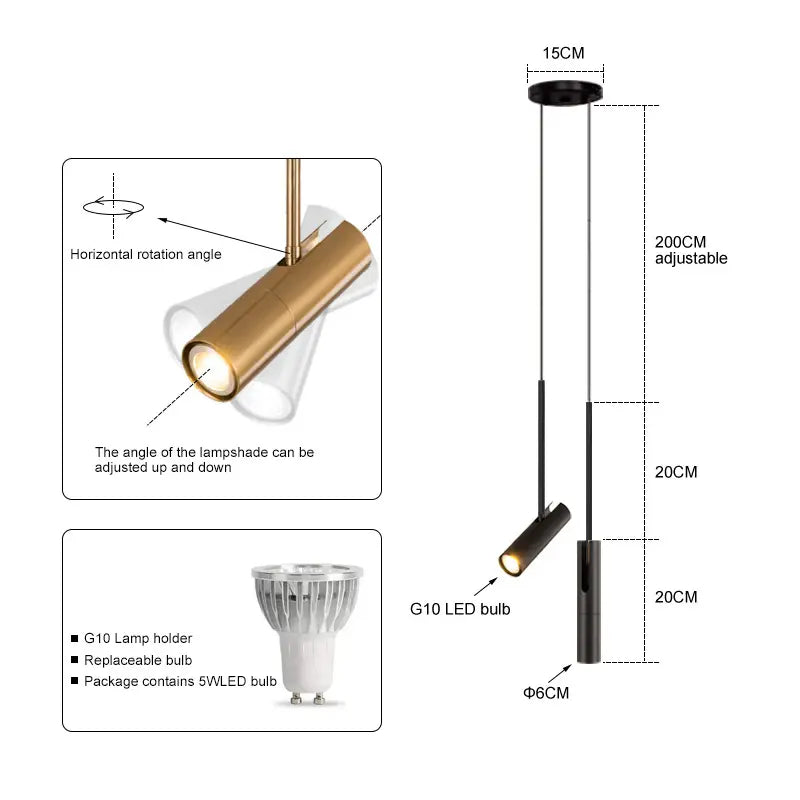 AuroraGlow LED Minimalist Pendant Light For Restful Bedroom Atmosphere