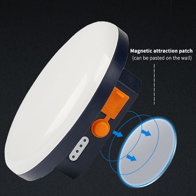 סוללת גיבוי רב-תכליתית לטיולים — פנס מגנטי 6600mAh