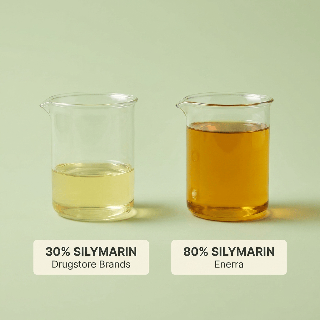 80% Silymarin Milk Thistle Capsules — Turmeric & Vitamin C Blend