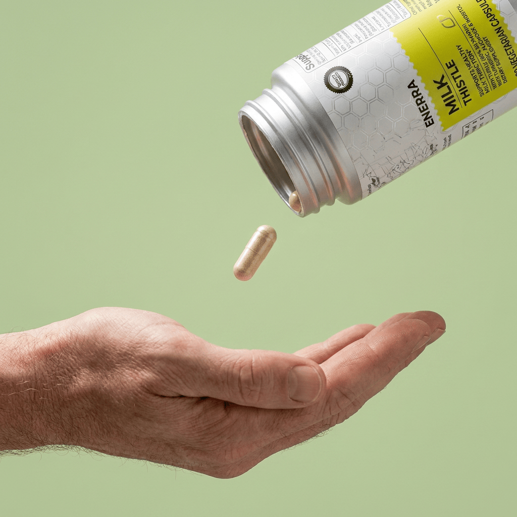 80% Silymarin Milk Thistle Capsules — Turmeric & Vitamin C Blend