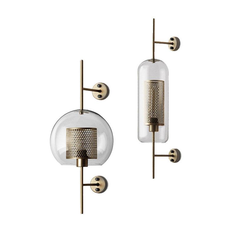 Honeycomb Radiance-kulevegglampe - gyllent glødende vegglampe