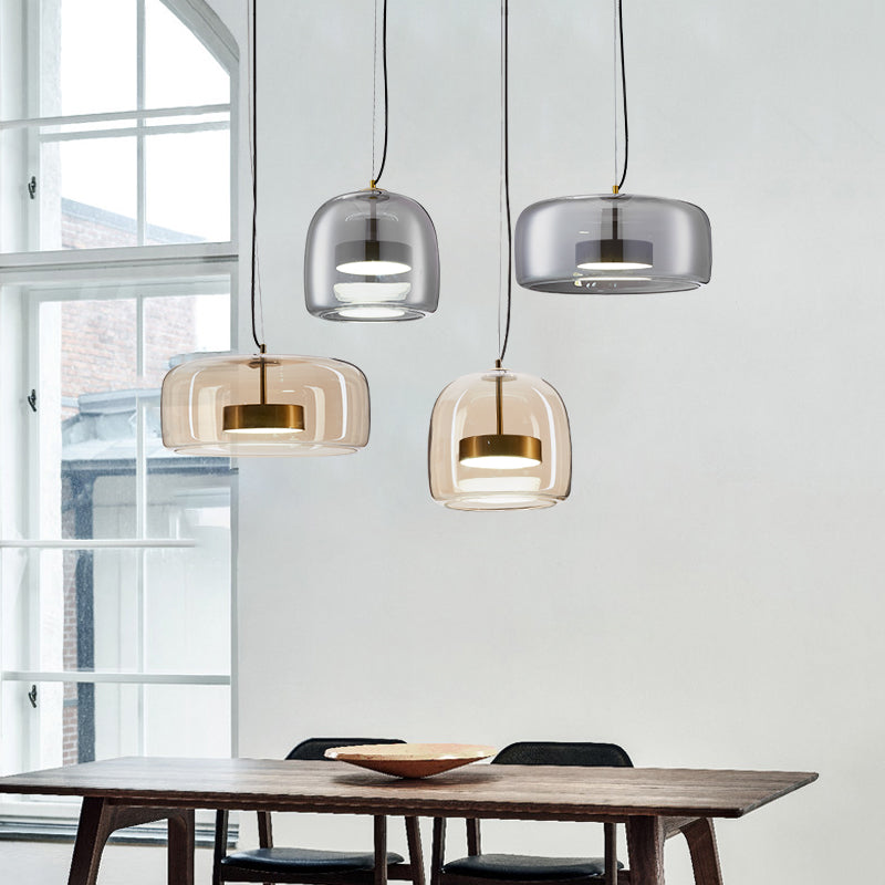 Aurelia Glas-Pendelleuchte warmes Licht für Schlafzimmer oder Wohnzimmer