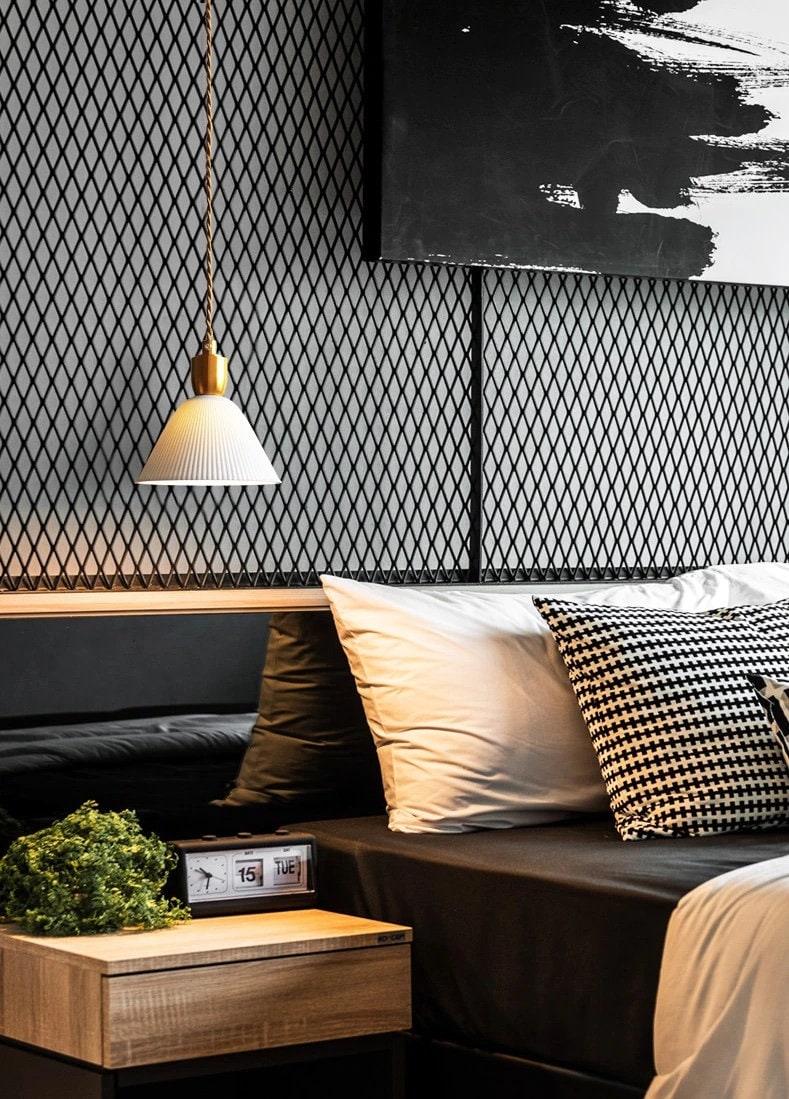 Gerippte LED-Pendelleuchte aus Keramik im Art-déco-Stil — Leuchtmittel inklusive