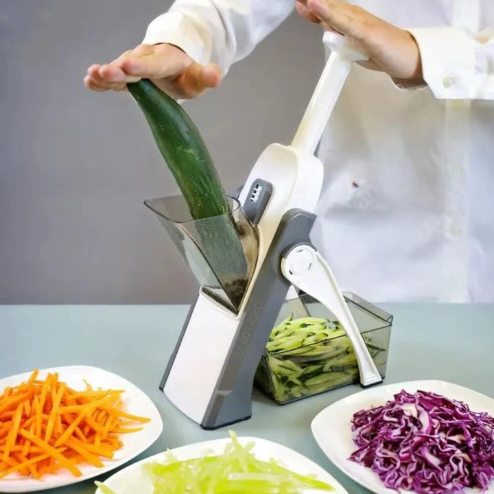 5-in-1 Vegetable Slicer with Collecting Tray | Filindra