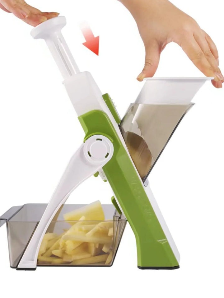 5-in-1 Vegetable Slicer with Collecting Tray | Filindra