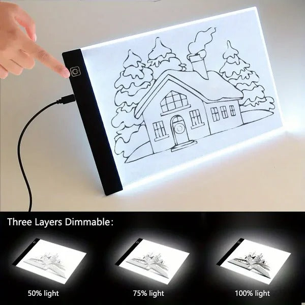 Caixa de luz LED A4 para decalque | Filindra