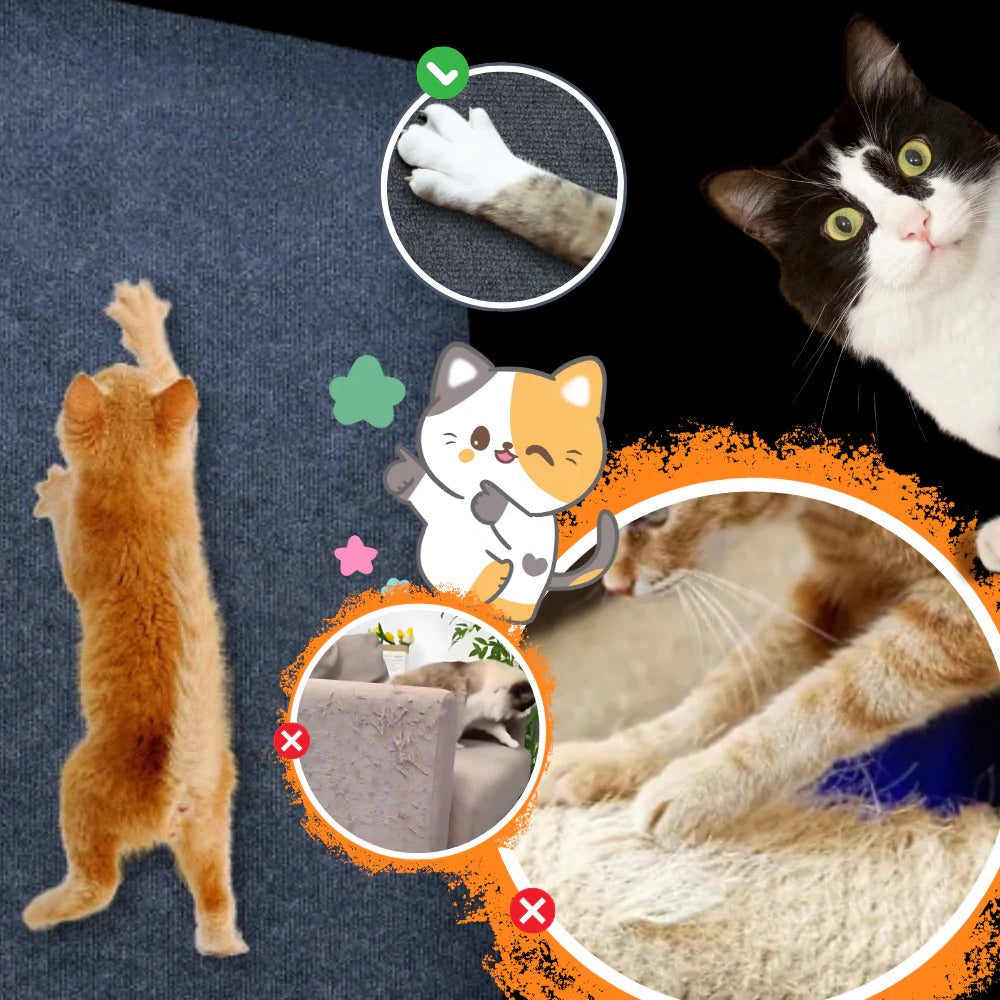 粘着式壁掛け猫用爪とぎパッド | フィリンドラ