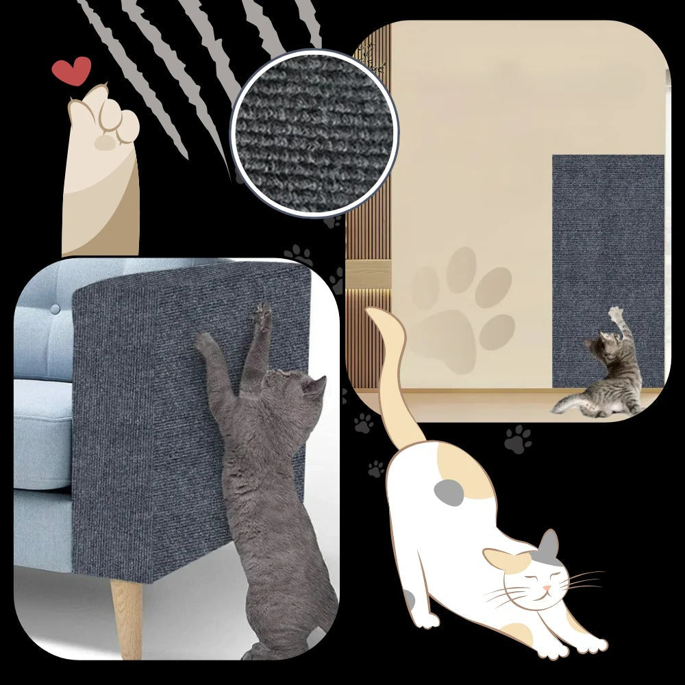 粘着式壁掛け猫用爪とぎパッド | フィリンドラ