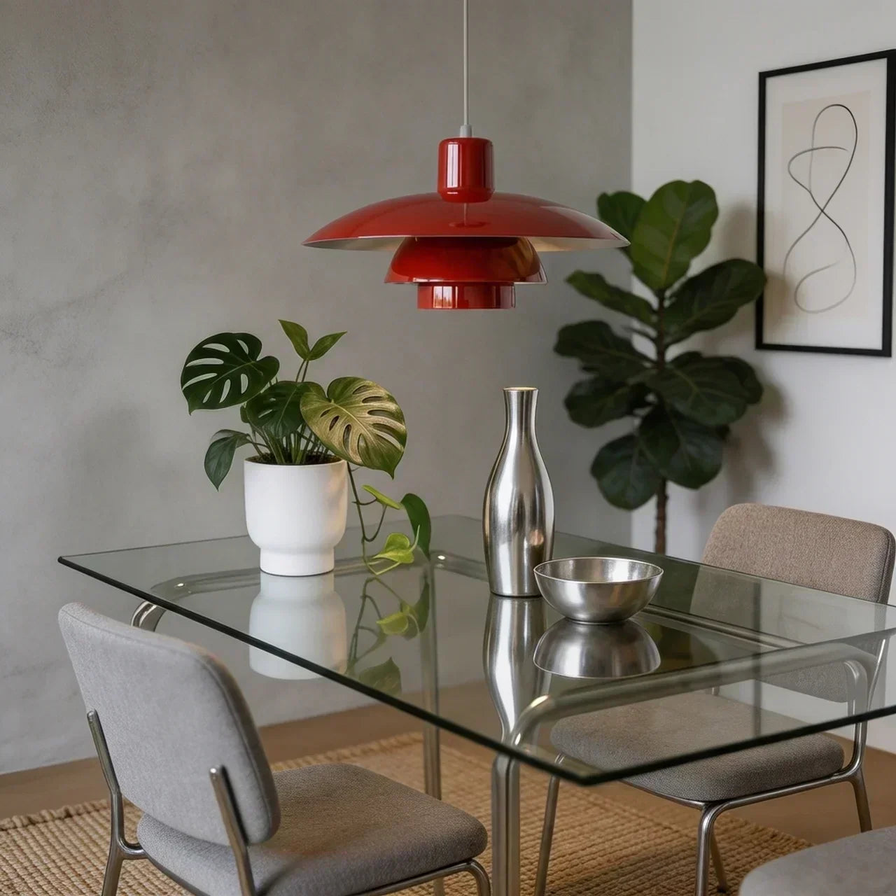 Minimalist Danish Modern Ceiling Chandelier