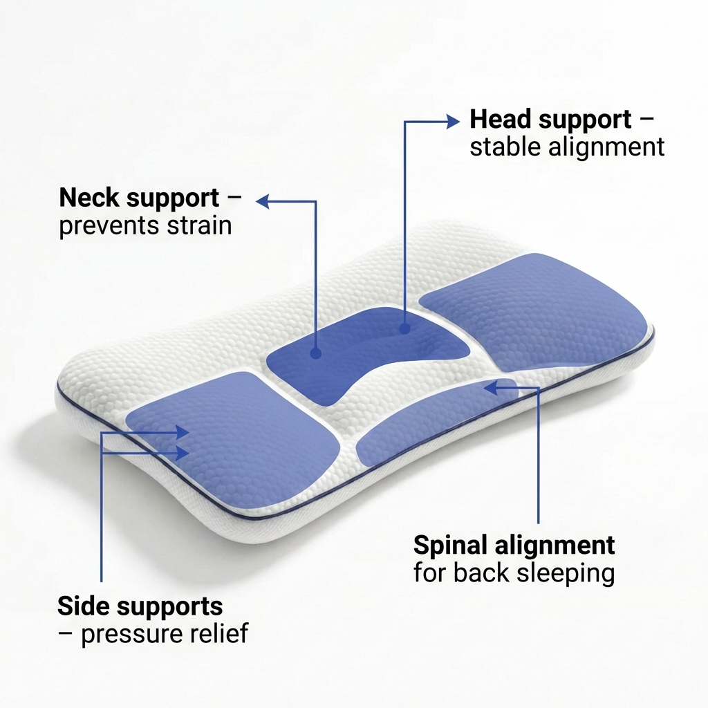 Ergonomic Kids Pillow for Neck and Spinal Alignment