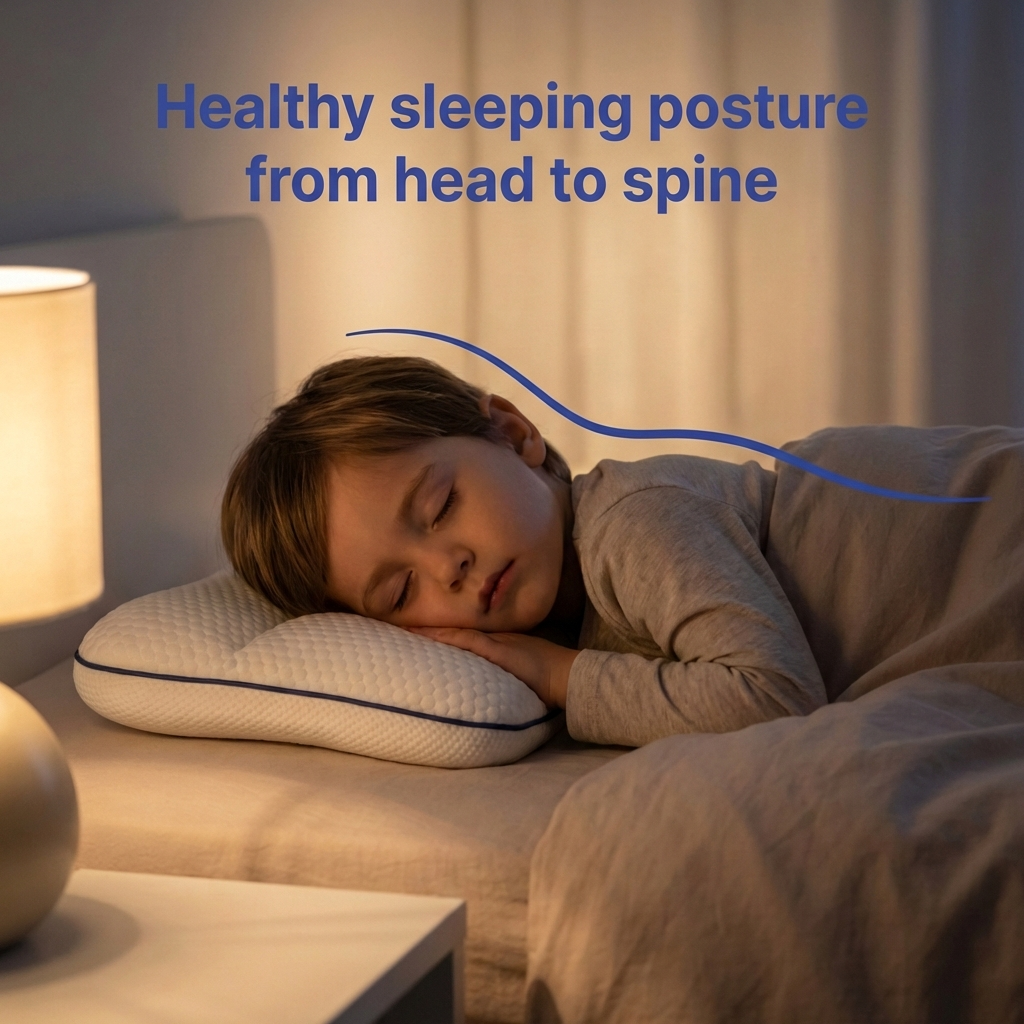Ergonomic Kids Pillow for Neck and Spinal Alignment