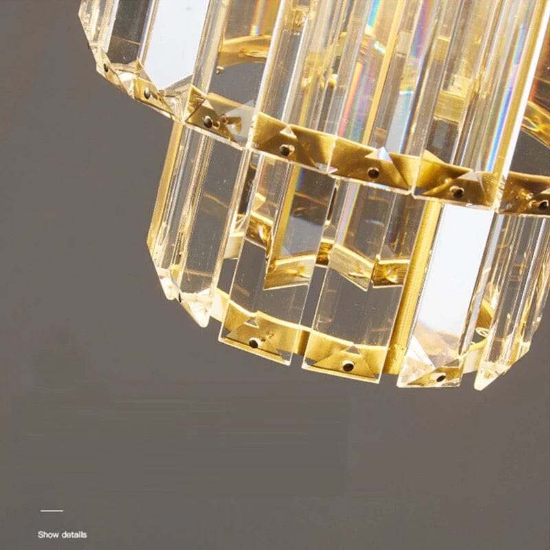 Lyra Crystal Pendants In Black And Gold For Modern Homes