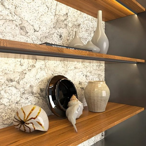 45 Degree LED Under Cabinet Lighting Bars Invisible Ultra Thin Strips | Filindra