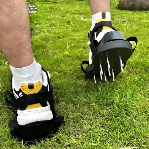 Buty z aeratorem do łatwej pielęgnacji trawnika | Filindra