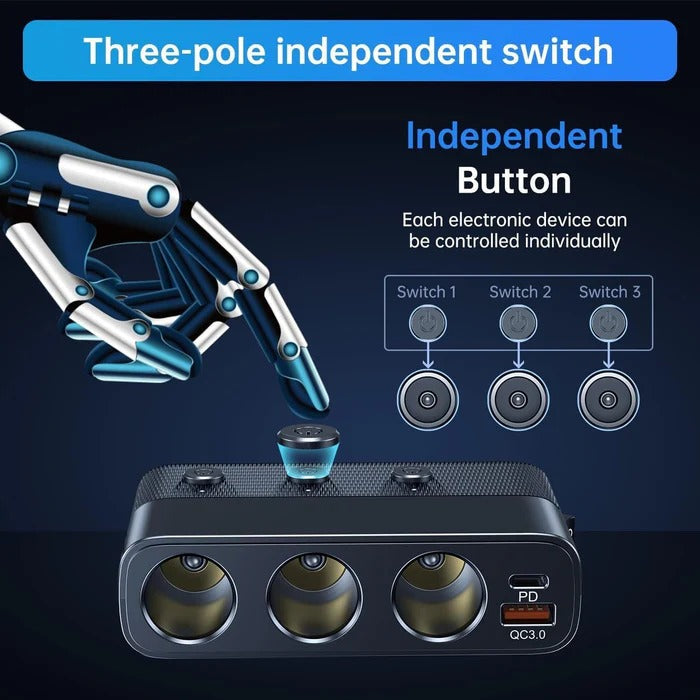 7-in-1 Car Cigarette Lighter Adapter | Filindra