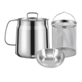 2-in-1 Stainless Steel Deep Frying Pot | Filindra