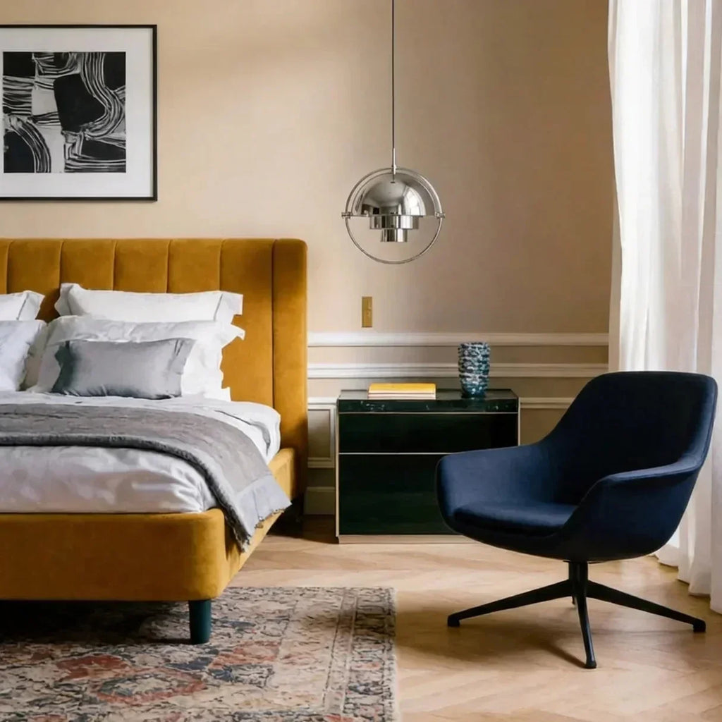 Danish Modern Directional Pendant Light — Rotating Inner Shade