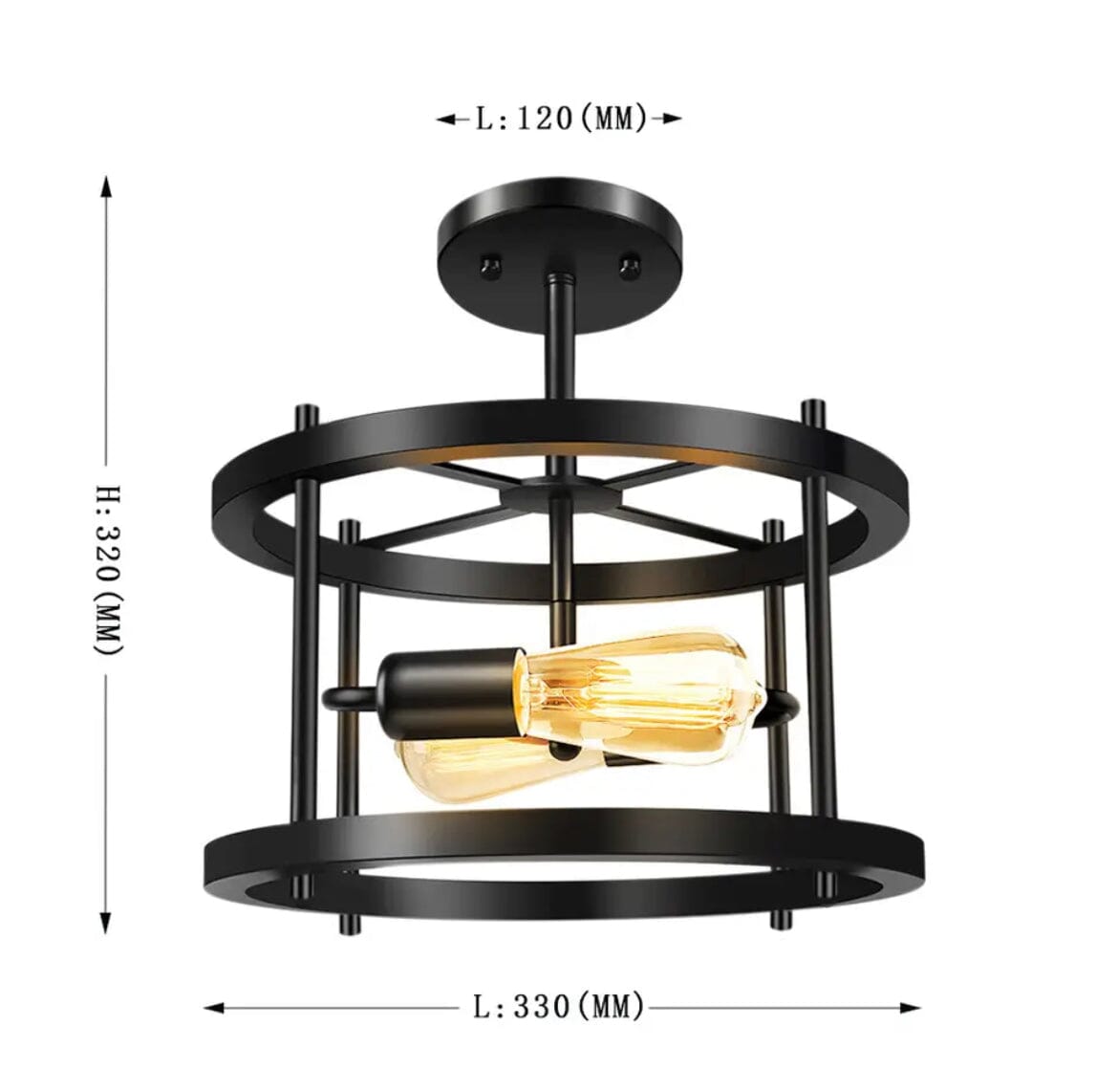 Lámpara de viento industrial retro — luz decorativa de estilo vintage