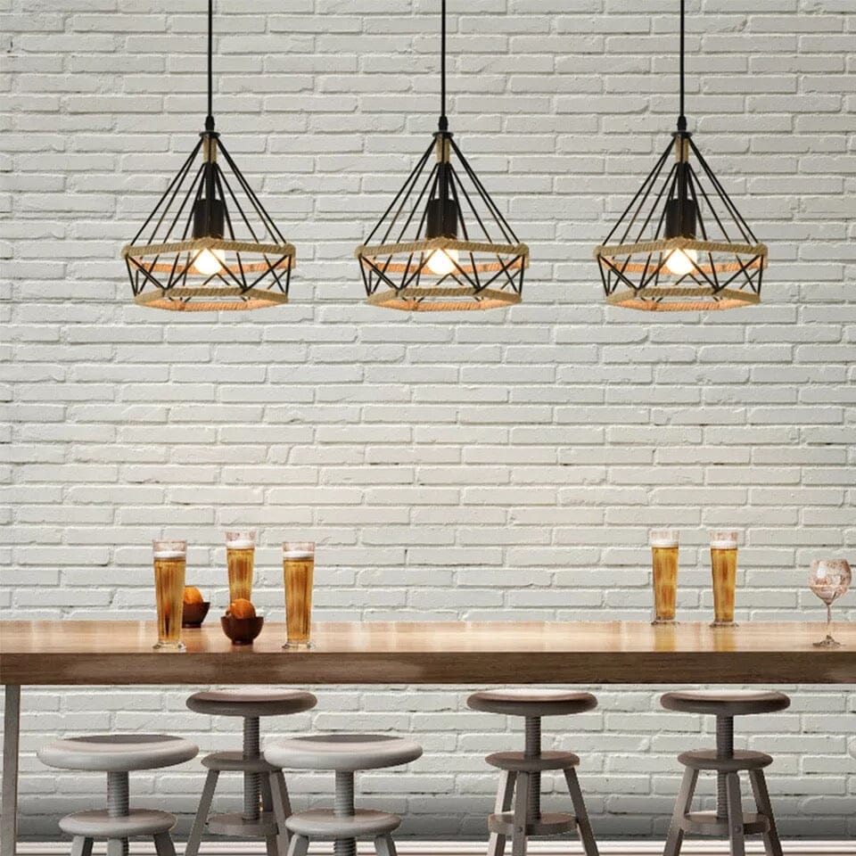 Auriel Twine Lamp Handcrafted With Nordic Vintage Vibe For Cozy Rooms