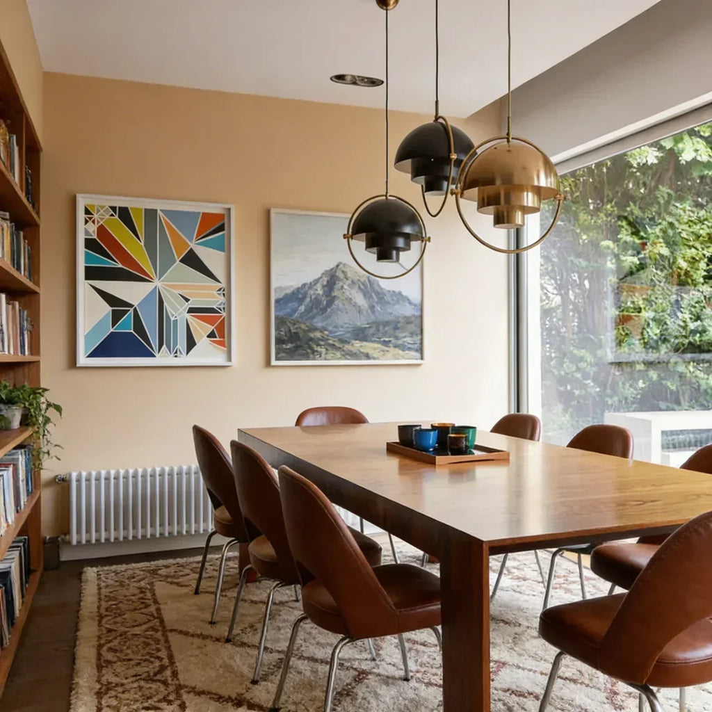 Danish Modern Directional Pendant Light — Rotating Inner Shade