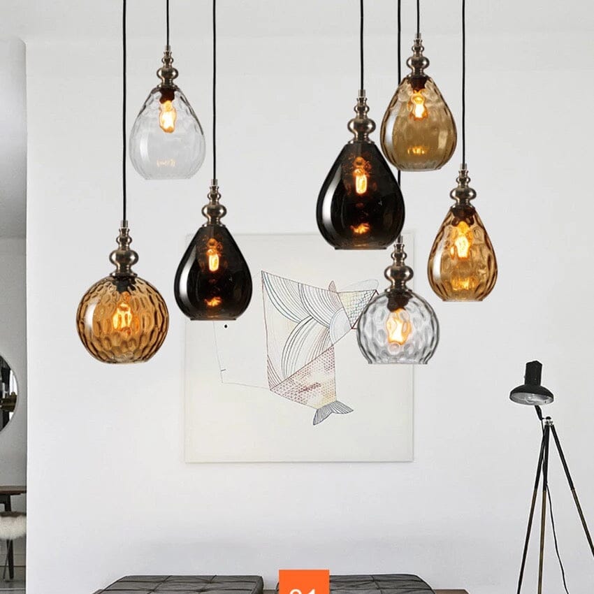 Liora Glass Hanging Light With Nordic Look For Home