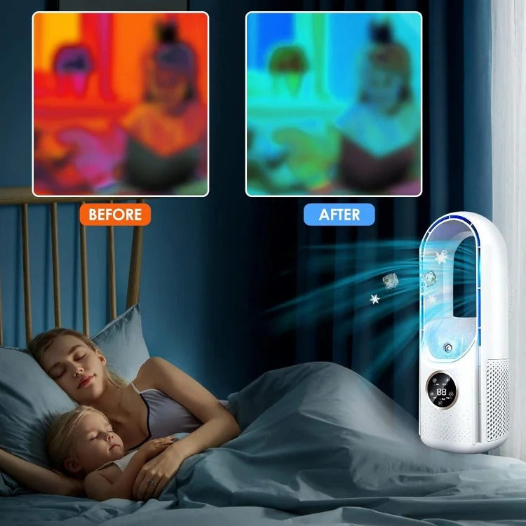 Blade-Free Silent Portable Air Conditioner for Home and Office | Filindra