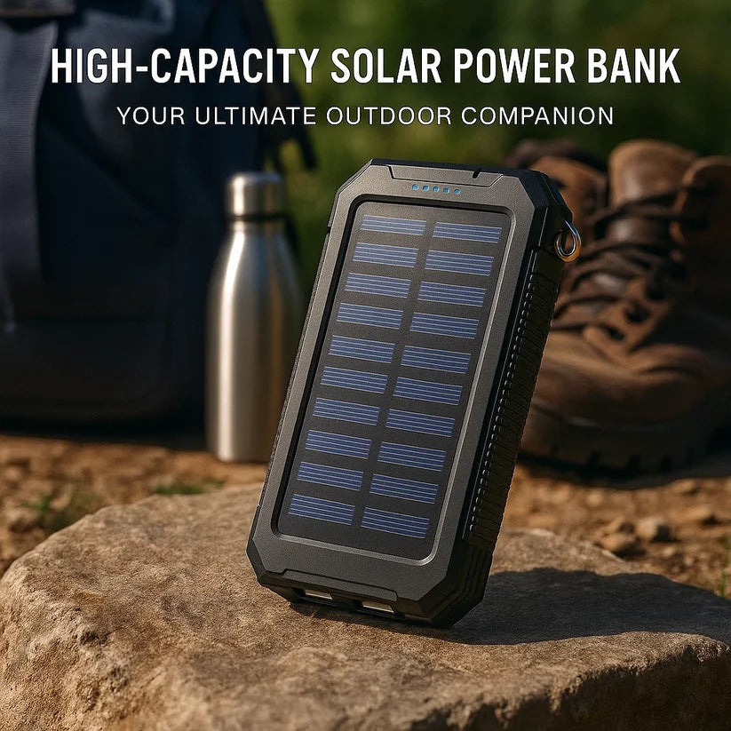 500000mAh Solar Charger Waterproof Power Bank External | Filindra