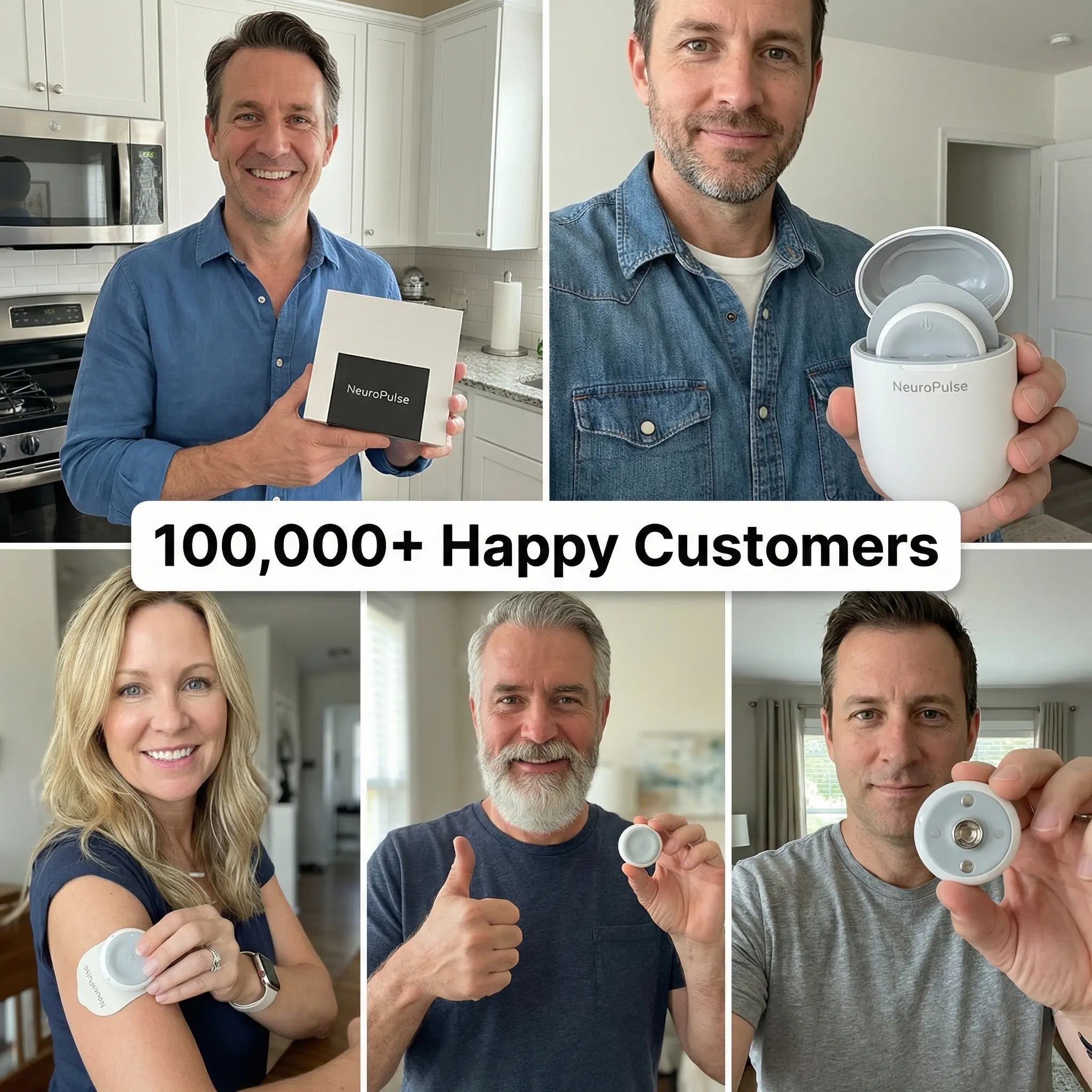 Cordless Muscle Therapy Device — 6 Modes, 16 Intensity Levels