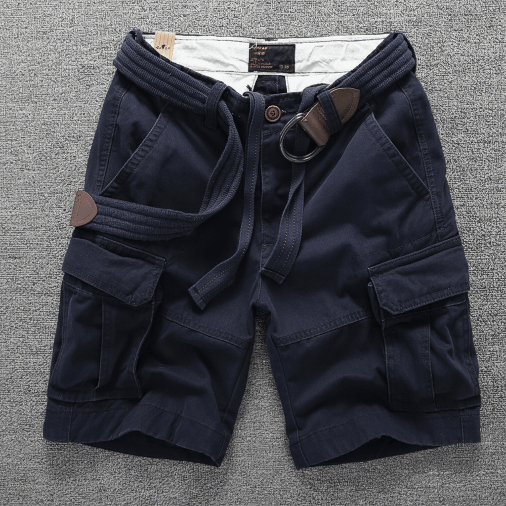 Functional Lightweight Cargo Shorts — Multi-Pocket Layout, Relaxed Cut