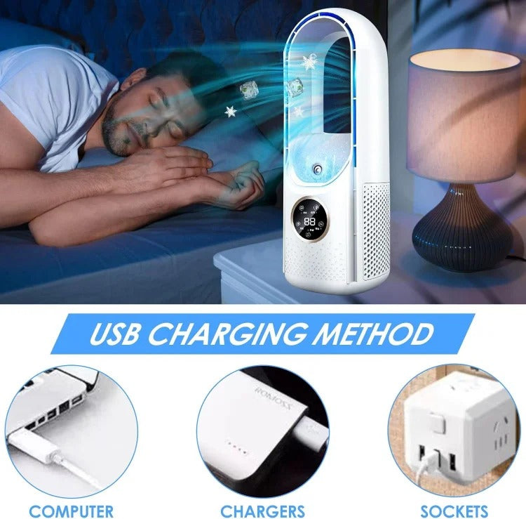 Blade-Free Silent Portable Air Conditioner for Home and Office | Filindra