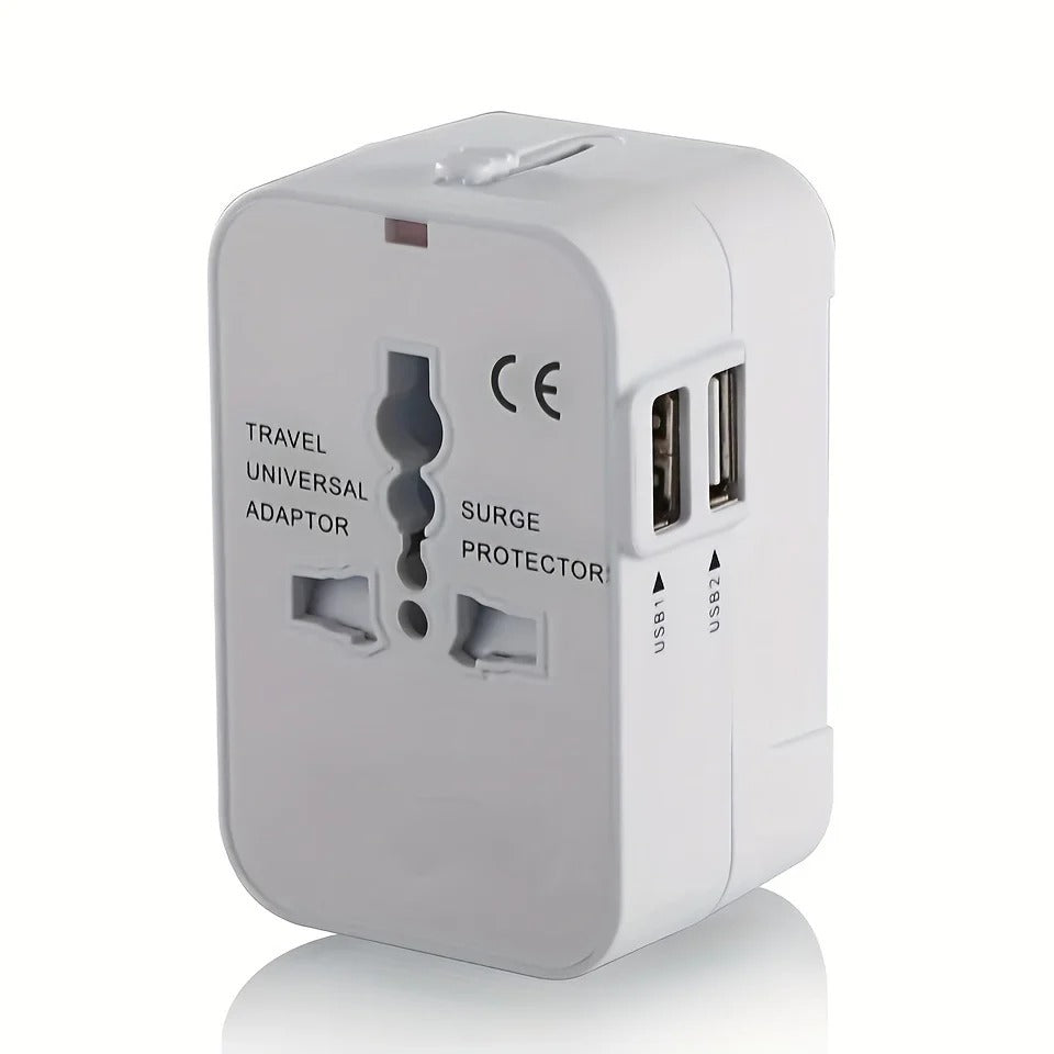 Worldwide Travel Adapter with Dual USB Charging Ports | Filindra