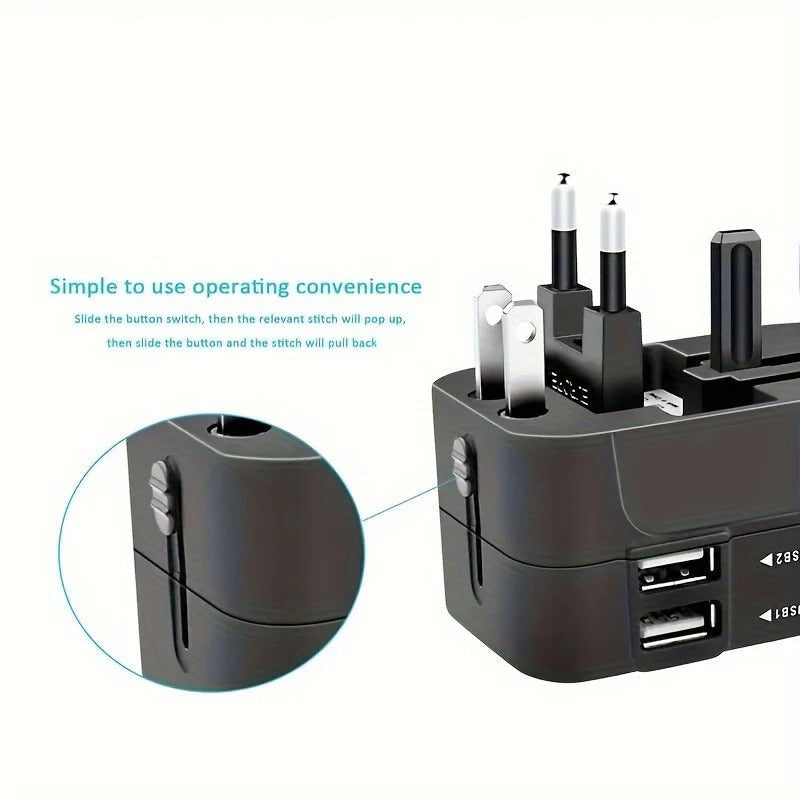 Worldwide Travel Adapter with Dual USB Charging Ports | Filindra