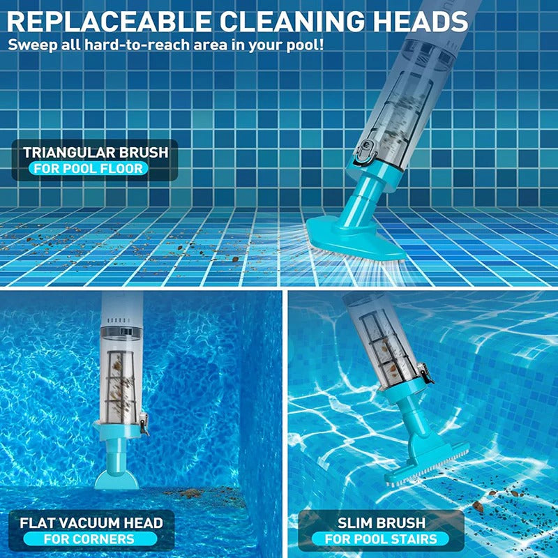 3 in 1 Cordless Rechargeable Pool Vacuum Cleaner | Filindra