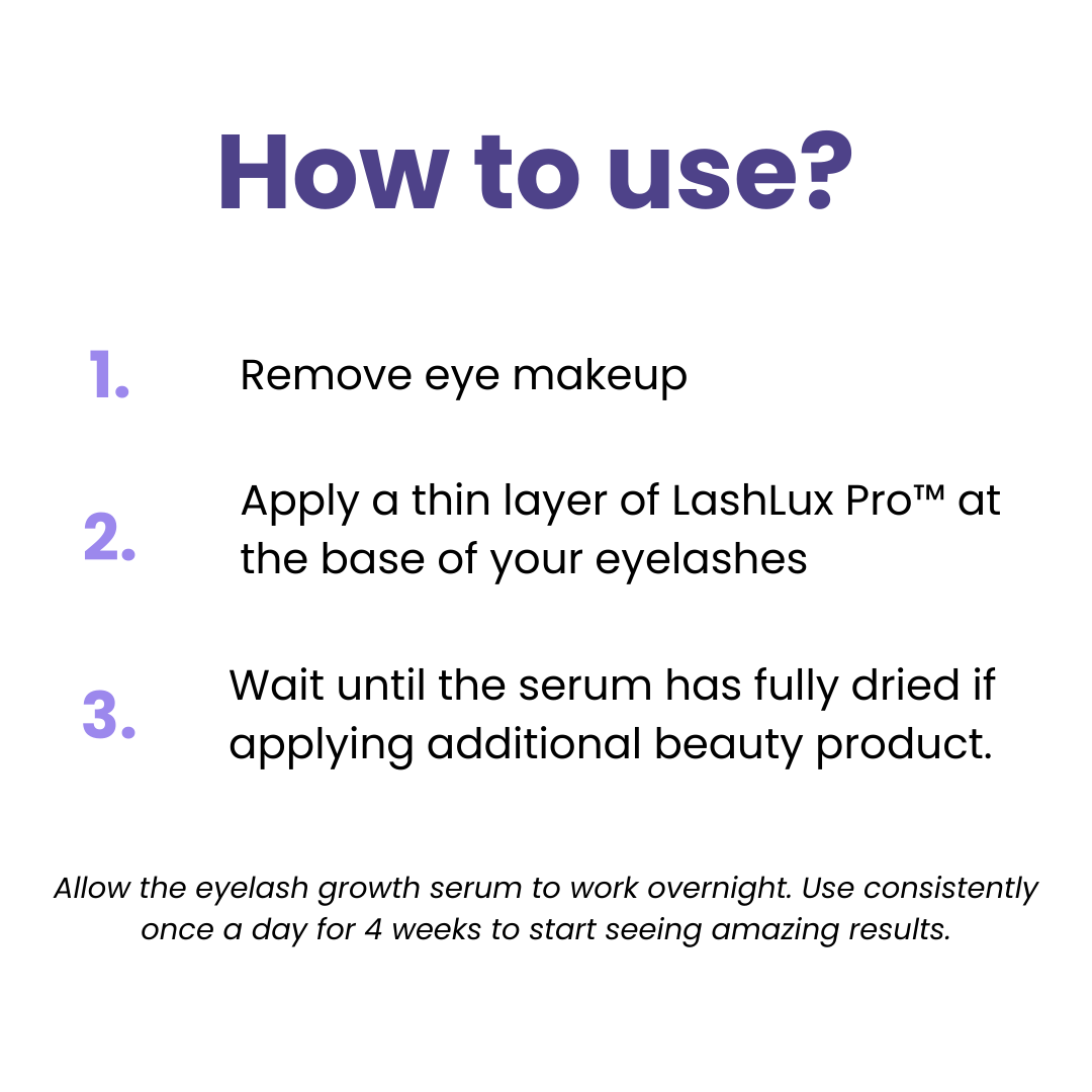 LashLux Pro Wimpernserum — Nächtliche Wimpernpflege