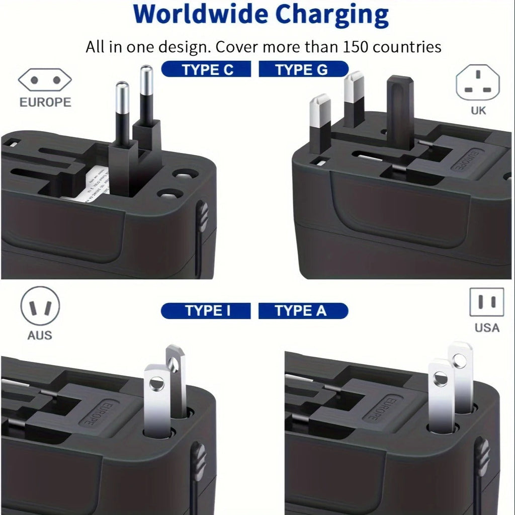 Worldwide Travel Adapter with Dual USB Charging Ports | Filindra