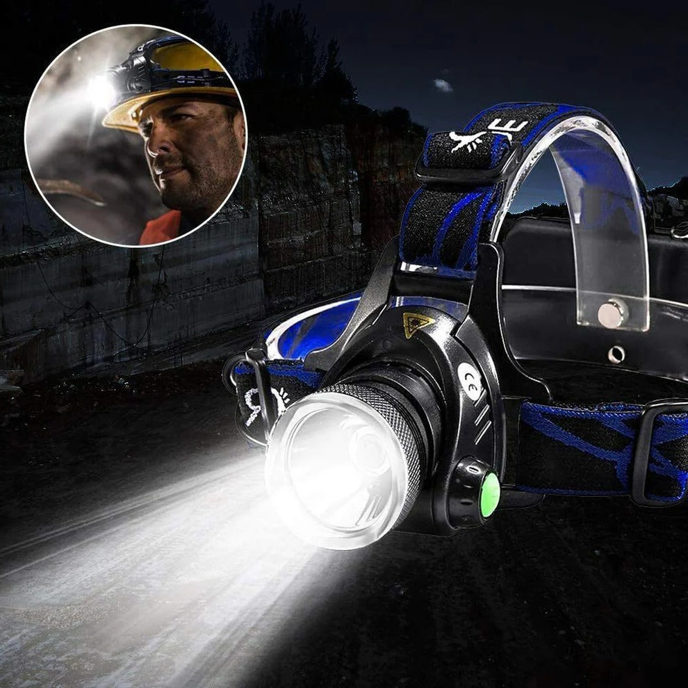 990000LM Rechargeable LED Headlamp | Filindra