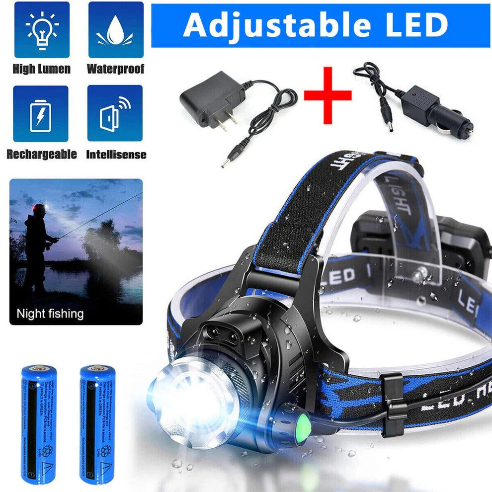 990000LM Rechargeable LED Headlamp | Filindra