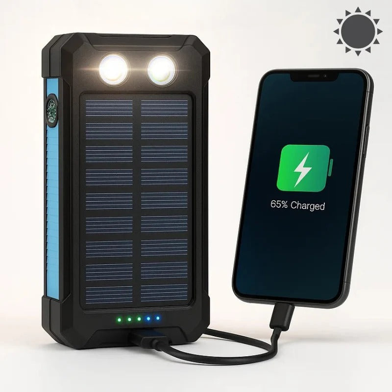 500000mAh Solar Charger Waterproof Power Bank External | Filindra