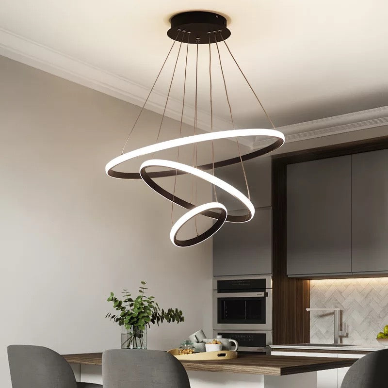 LumaCircle Modern Ring Chandelier Ceiling Light For Living Rooms