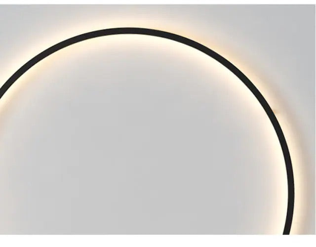 מנורת קיר עגולה לד Eclipse — תאורה מודרנית להתקנה קלה