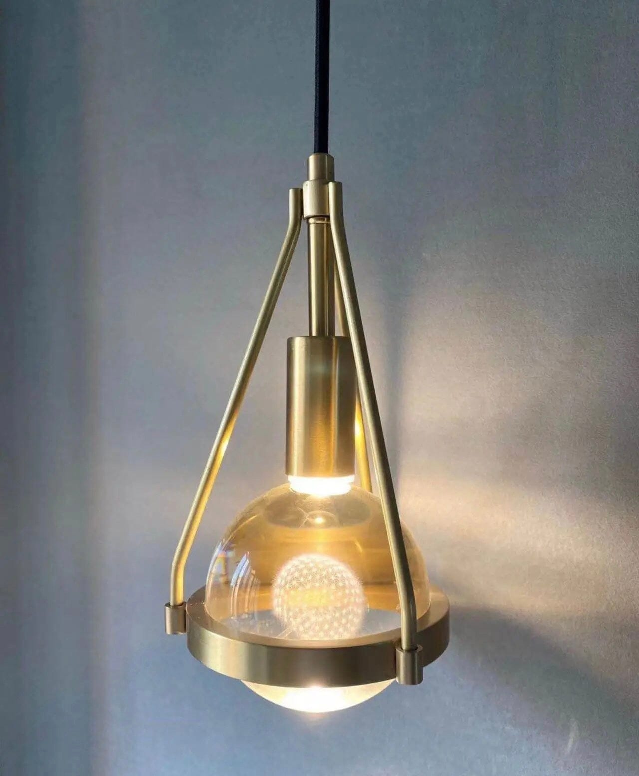 Astraea Nordic Gold Pendant Lighting With Dandelion Glow