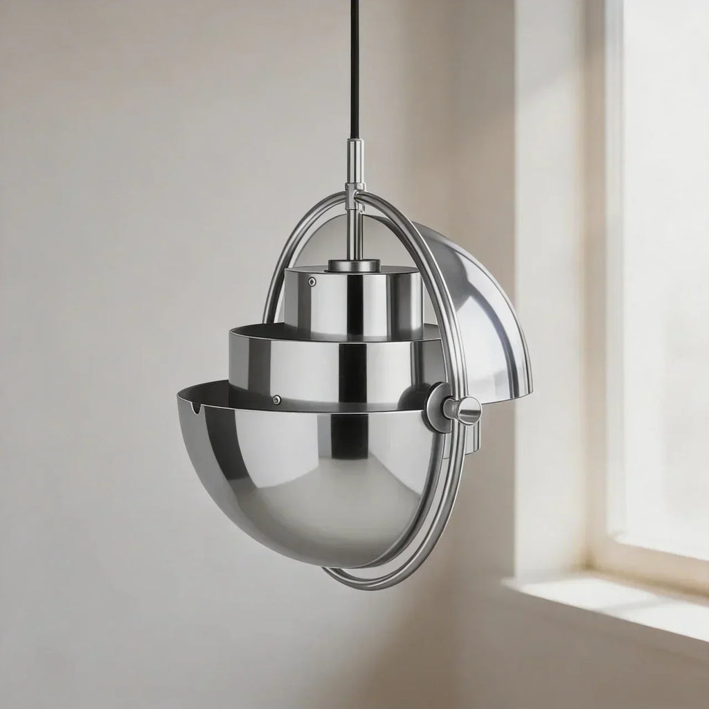 Danish Modern Directional Pendant Light — Rotating Inner Shade