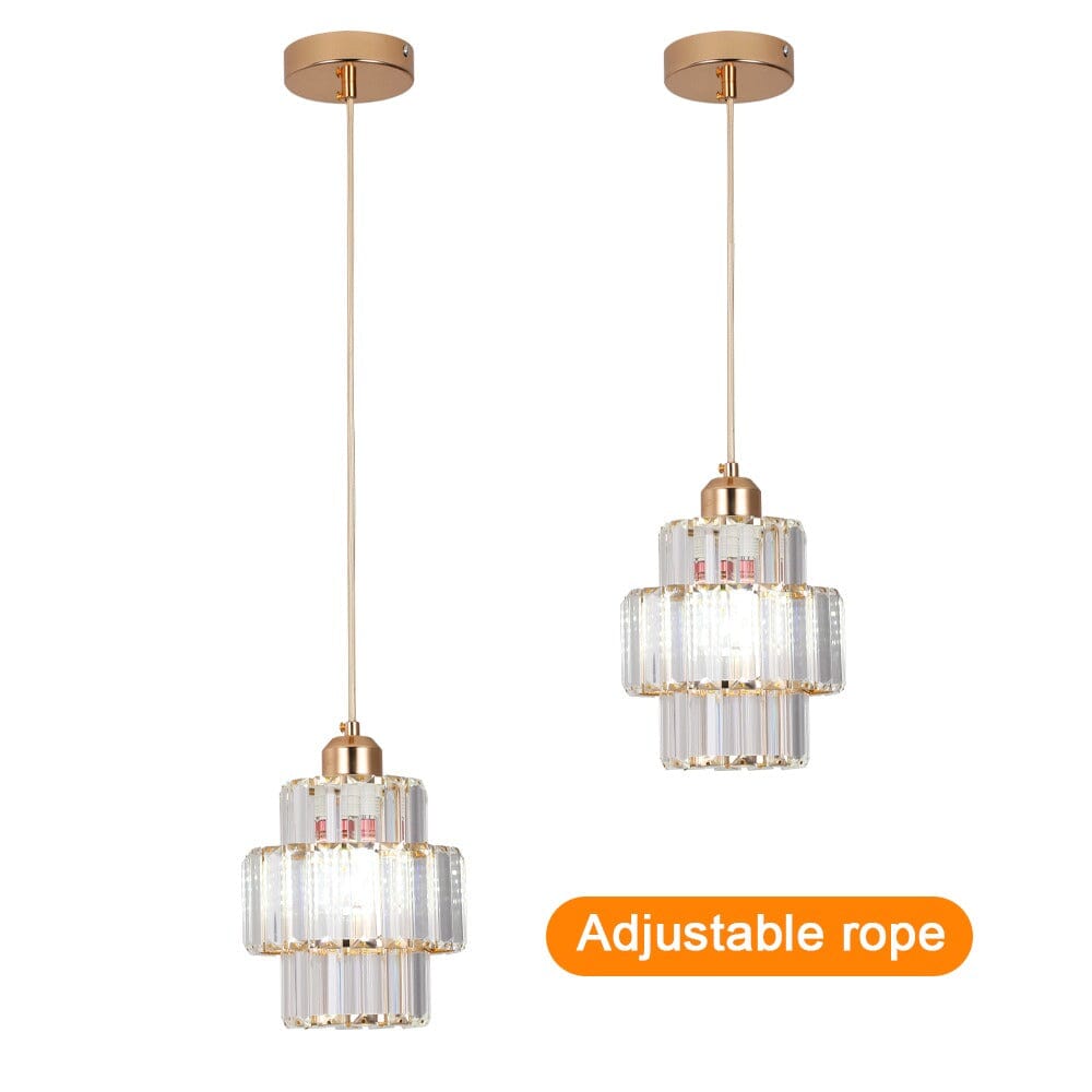 Lyra Crystal Pendants In Black And Gold For Modern Homes
