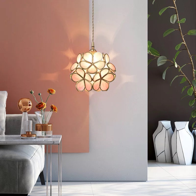 Aurelia Floral Glass Pendant Light For Modern Interiors