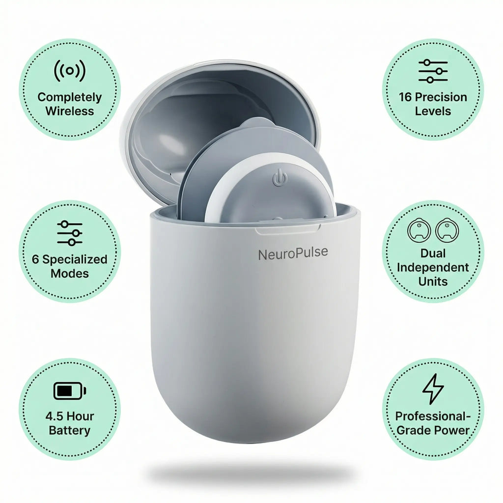 Cordless Muscle Therapy Device — 6 Modes, 16 Intensity Levels