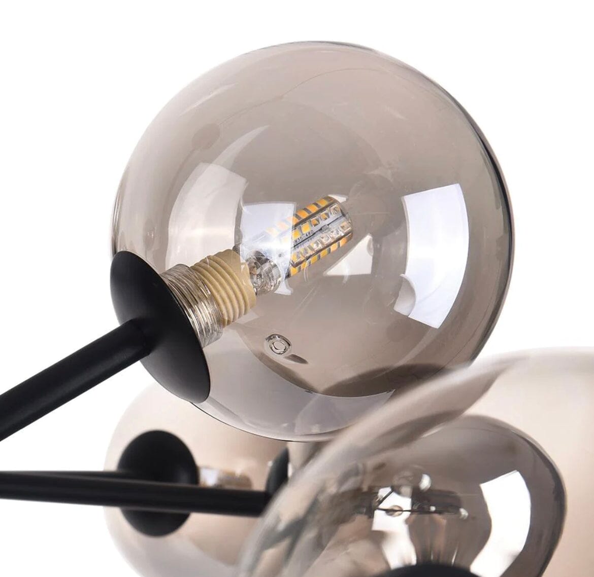 Lustre Sputnik Flint — suspension linéaire à 15 lumières, à intensité variable