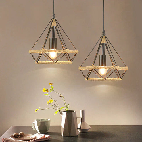 Auriel Twine Lamp Handcrafted With Nordic Vintage Vibe For Cozy Rooms